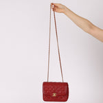 Chanel 2015 Red Caviar Mini Paris Flap - FashioNica