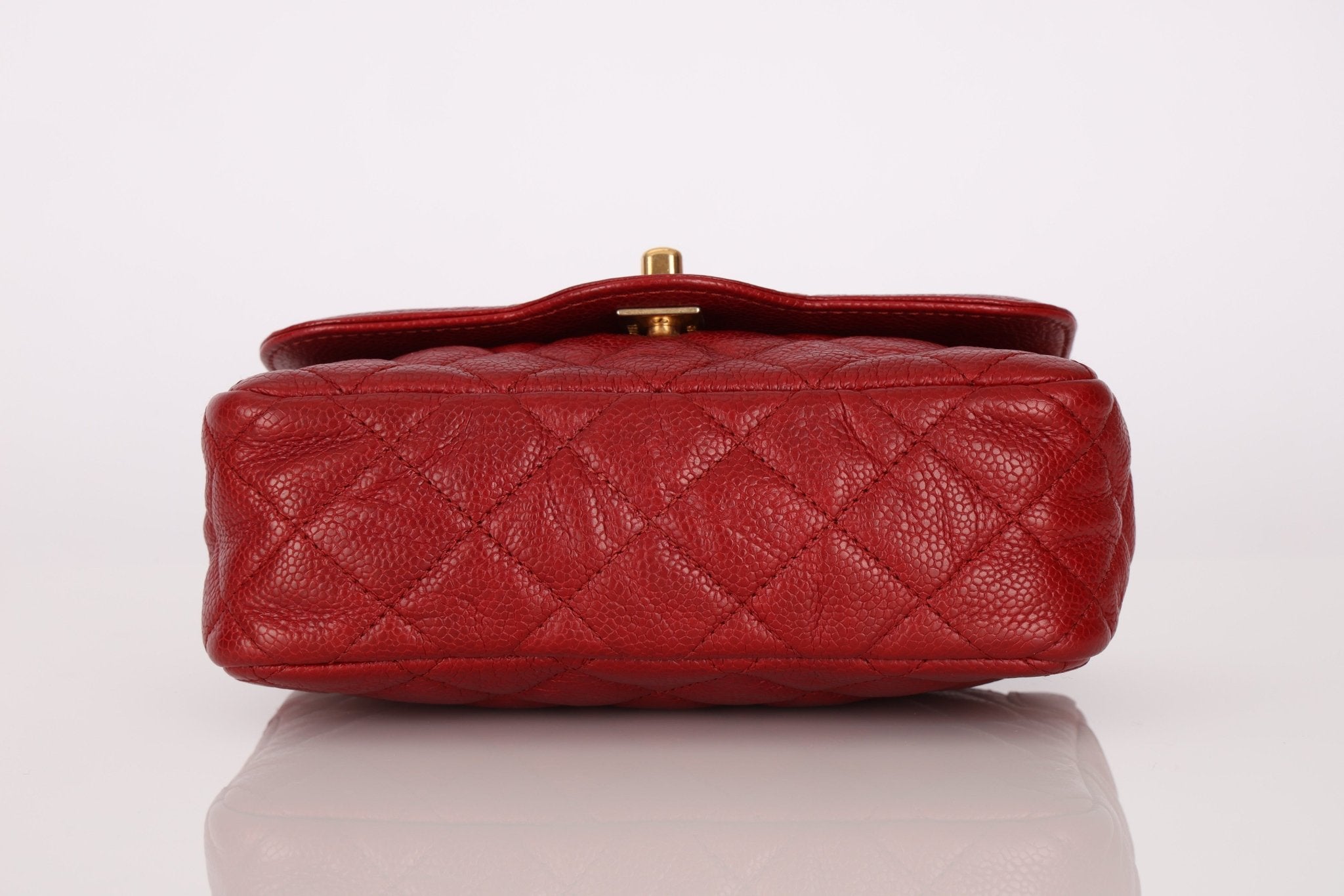 Chanel 2015 Red Caviar Mini Paris Flap - FashioNica