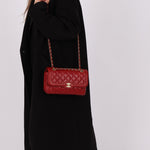 Chanel 2015 Red Caviar Paris Single Flap - FashioNica