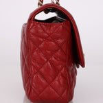 Chanel 2015 Red Caviar Paris Single Flap - FashioNica