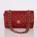 Chanel 2015 Red Caviar Paris Single Flap - FashioNica