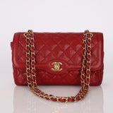 Chanel 2015 Red Caviar Paris Single Flap - FashioNica