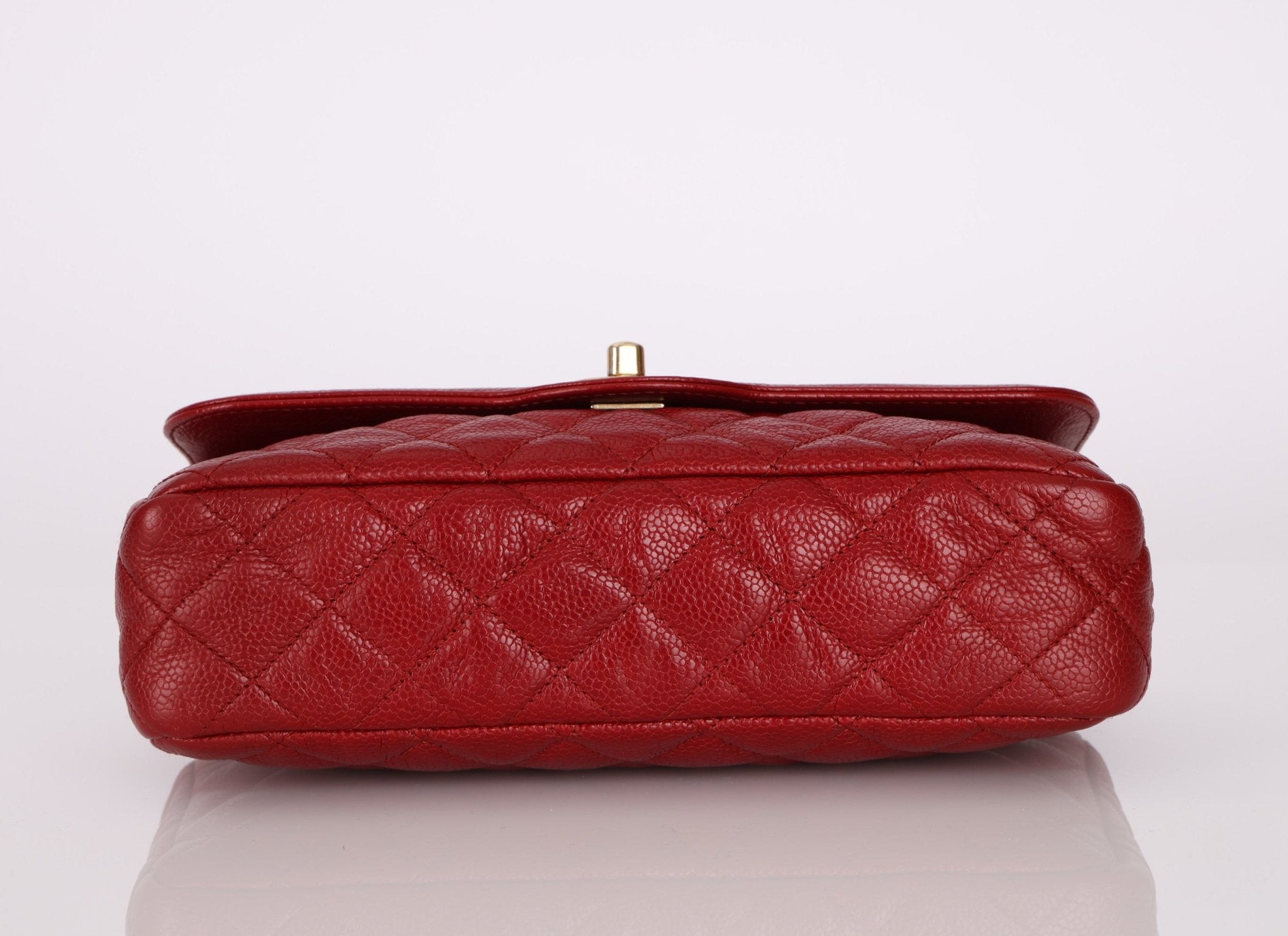 Chanel 2015 Red Caviar Paris Single Flap - FashioNica