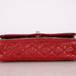 Chanel 2015 Red Caviar Paris Square Single Flap - FashioNica