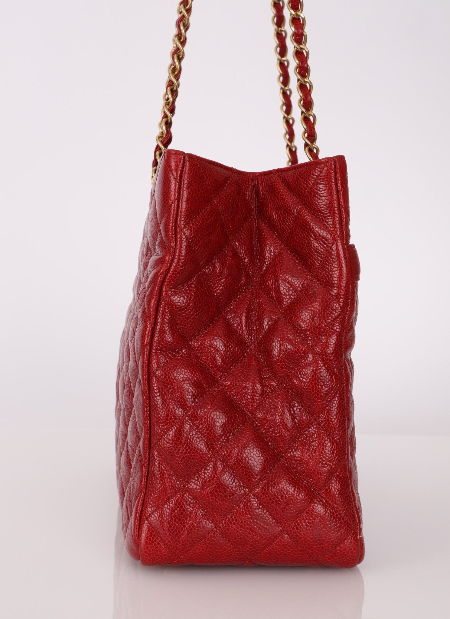 Chanel 2015 Red Caviar Paris Tote Bag - FashioNica