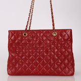 Chanel 2015 Red Caviar Paris Tote Bag - FashioNica