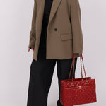 Chanel 2015 Red Caviar Paris Tote Bag - FashioNica