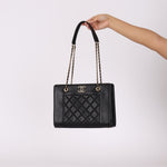 Chanel 2015 Sheepskin Diamond Quilted Chain Tote - FashioNica