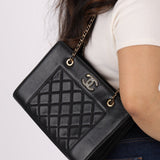 Chanel 2015 Sheepskin Diamond Quilted Chain Tote - FashioNica