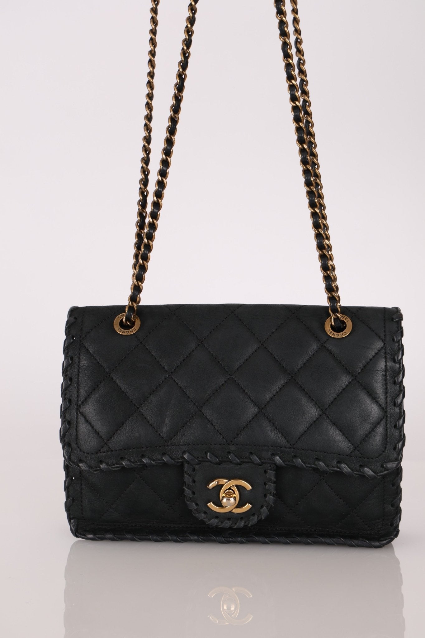 Chanel 2015 Small Iridescent Calfskin Happy Stitchy Flap Bag - FashioNica