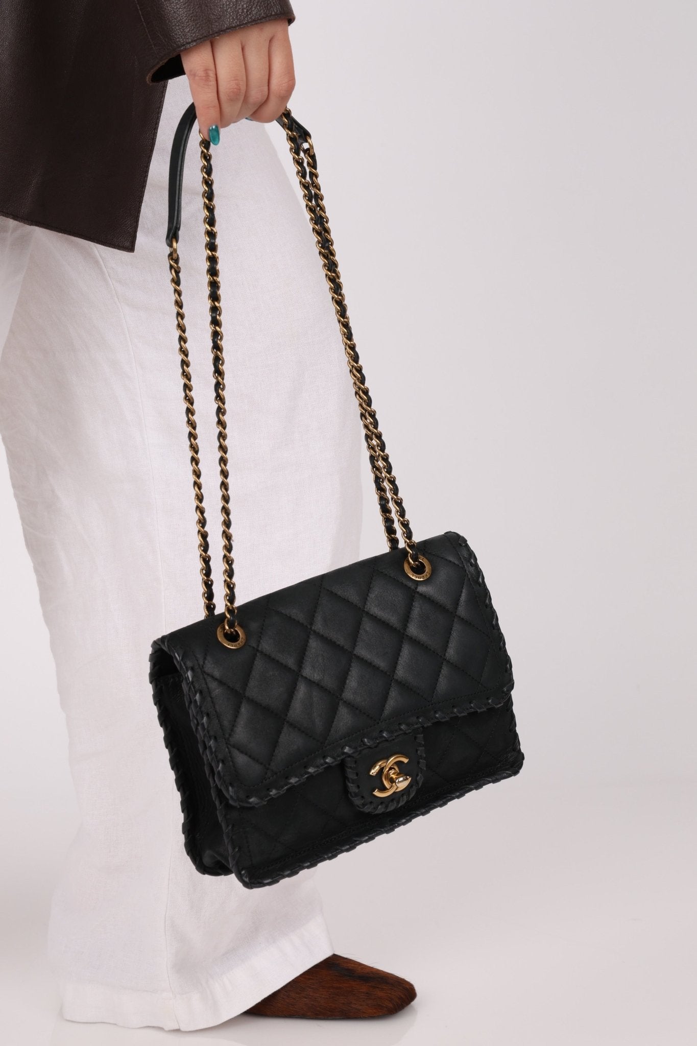 Chanel 2015 Small Iridescent Calfskin Happy Stitchy Flap Bag - FashioNica