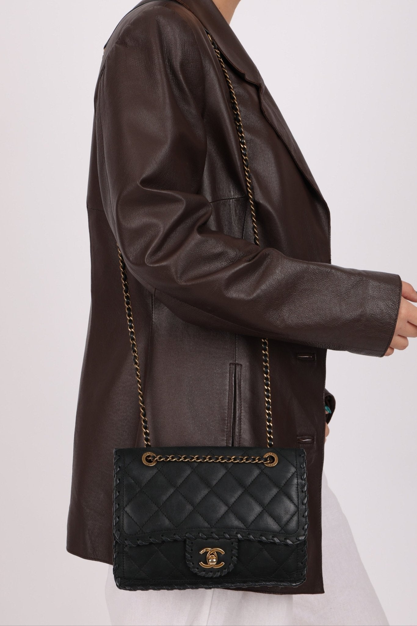 Chanel 2015 Small Iridescent Calfskin Happy Stitchy Flap Bag - FashioNica