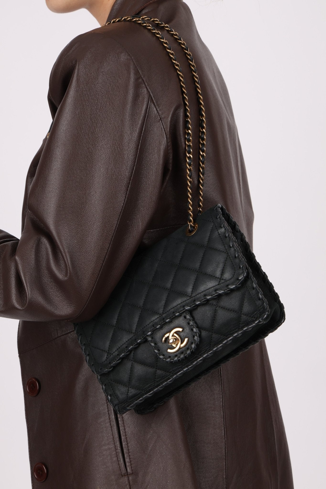 Chanel 2015 Small Iridescent Calfskin Happy Stitchy Flap Bag - FashioNica