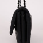 Chanel 2015 So Black Grograin Border Flap Bag - FashioNica