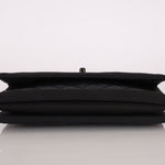 Chanel 2015 So Black Grograin Border Flap Bag - FashioNica