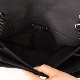 Chanel 2015 So Black Grograin Border Flap Bag - FashioNica