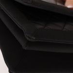 Chanel 2015 So Black Grograin Border Flap Bag - FashioNica