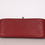 Chanel 2015 Wine Diamond Quilted Caviar Turnlock Rectangle Flap - FashioNica