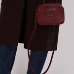 Chanel 2016 Calfskin Coco Curve Burgundy Vanity - FashioNica