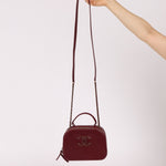 Chanel 2016 Calfskin Coco Curve Burgundy Vanity - FashioNica