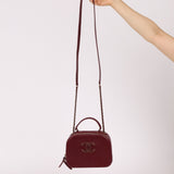 Chanel 2016 Calfskin Coco Curve Burgundy Vanity - FashioNica