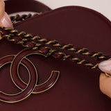 Chanel 2016 Calfskin Coco Curve Burgundy Vanity - FashioNica