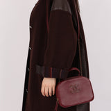 Chanel 2016 Calfskin Coco Curve Burgundy Vanity - FashioNica