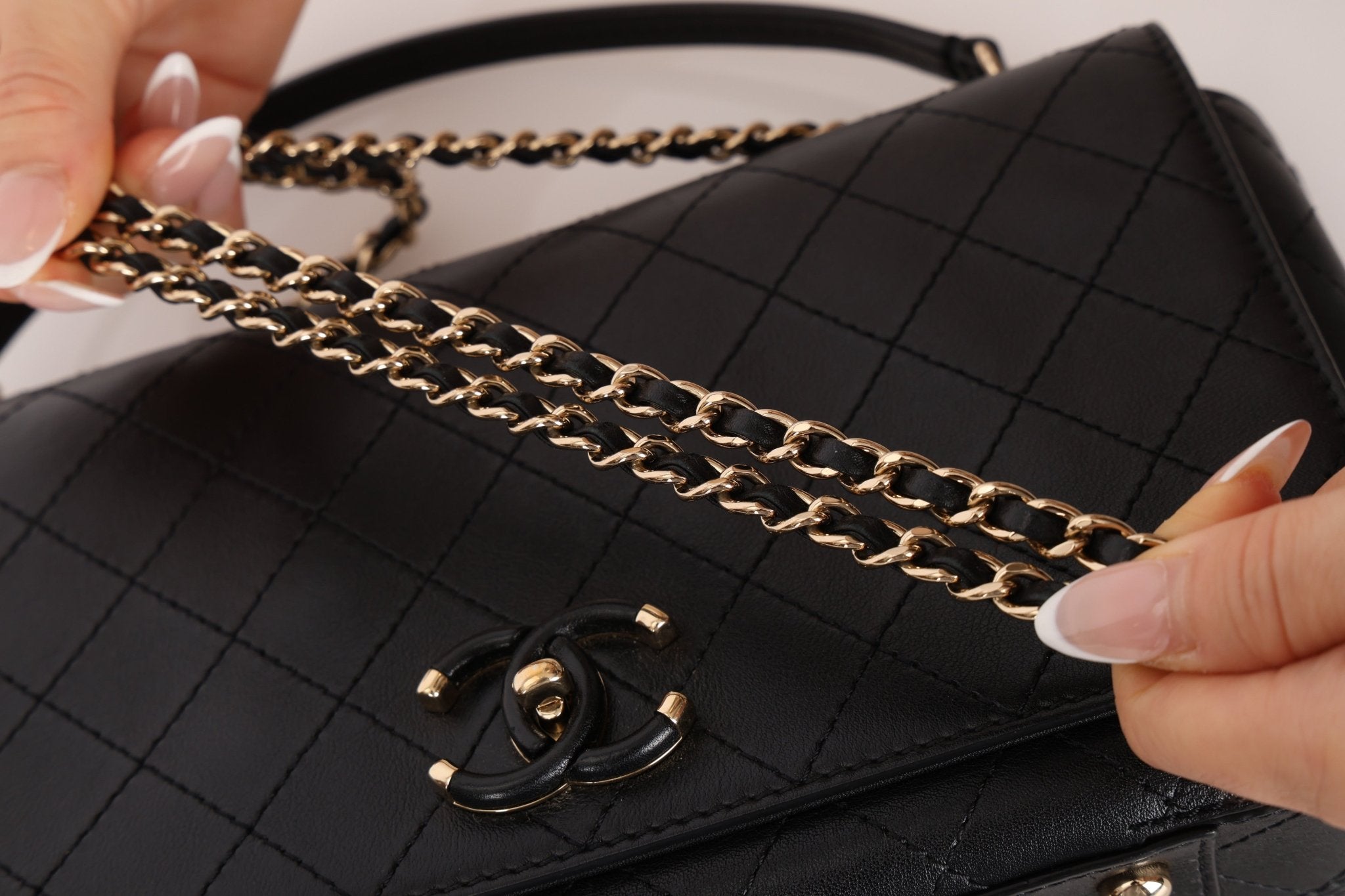 Chanel 2016 Calfskin Stitched CC Case Flap Bag - FashioNica