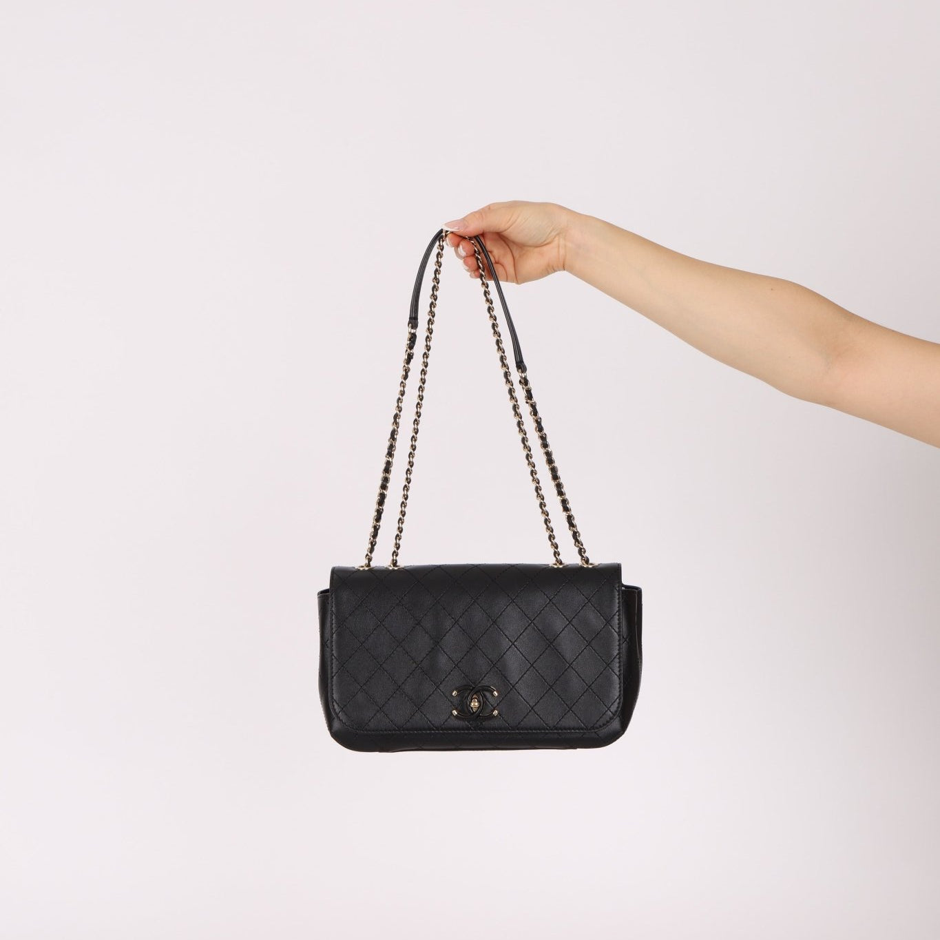 Chanel 2016 Calfskin Stitched CC Case Flap Bag - FashioNica