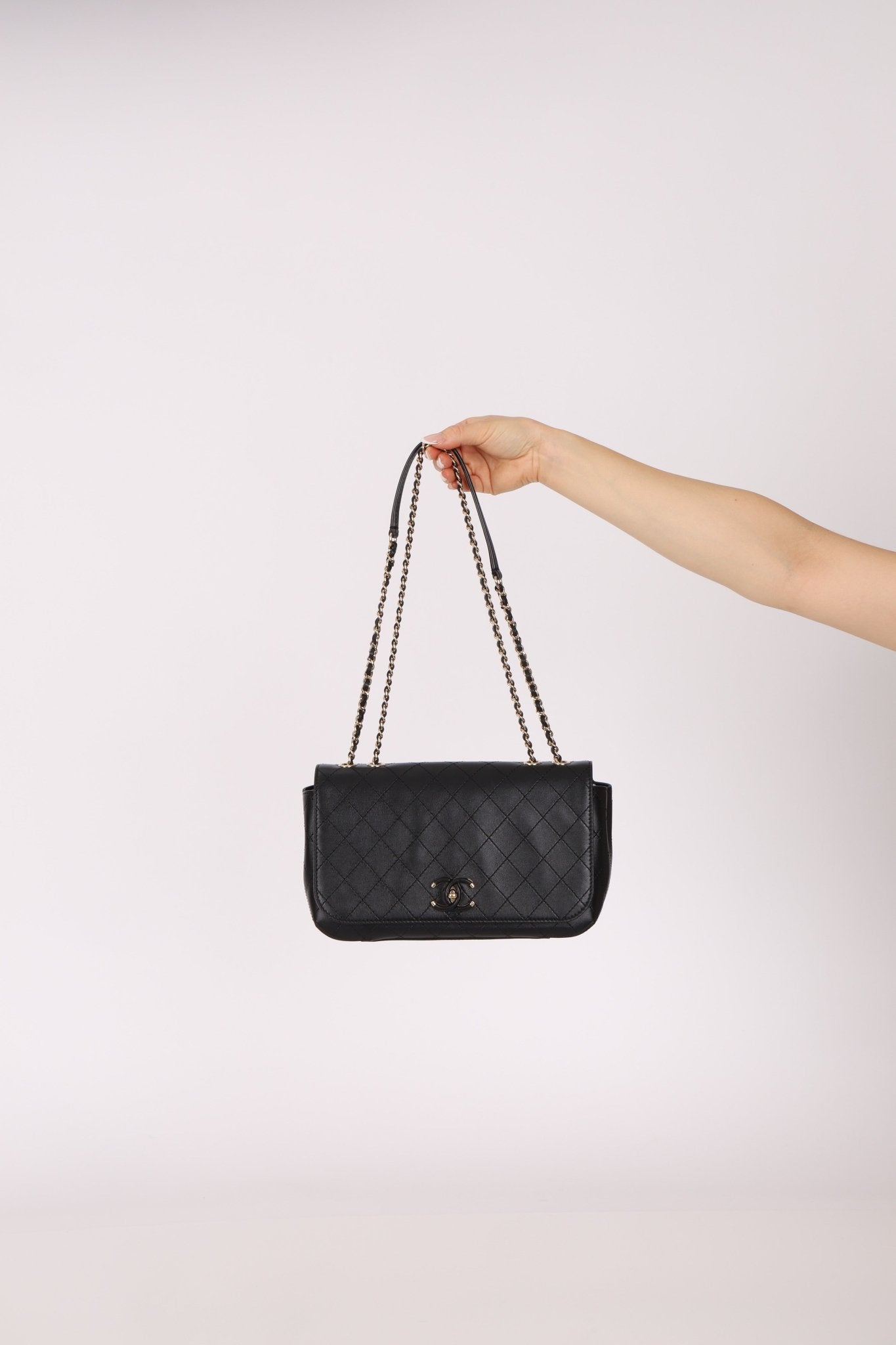 Chanel 2016 Calfskin Stitched CC Case Flap Bag - FashioNica