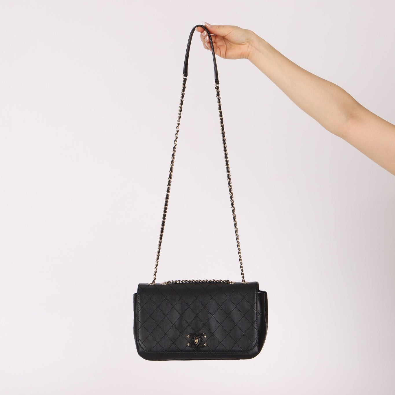 Chanel 2016 Calfskin Stitched CC Case Flap Bag - FashioNica