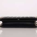 Chanel 2016 Chocolate Bar Piercing CC Studded Small Chain Flap Bag - FashioNica