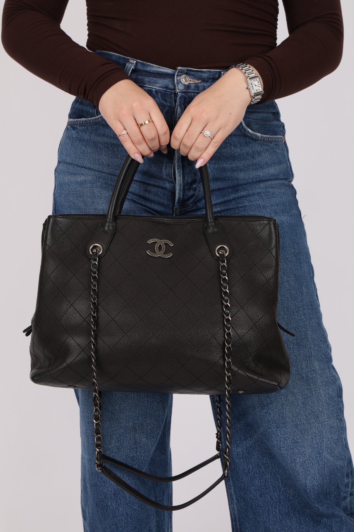 Chanel 2016 Grained Vegetal Calfskin Urban Shopping Tote - FashioNica