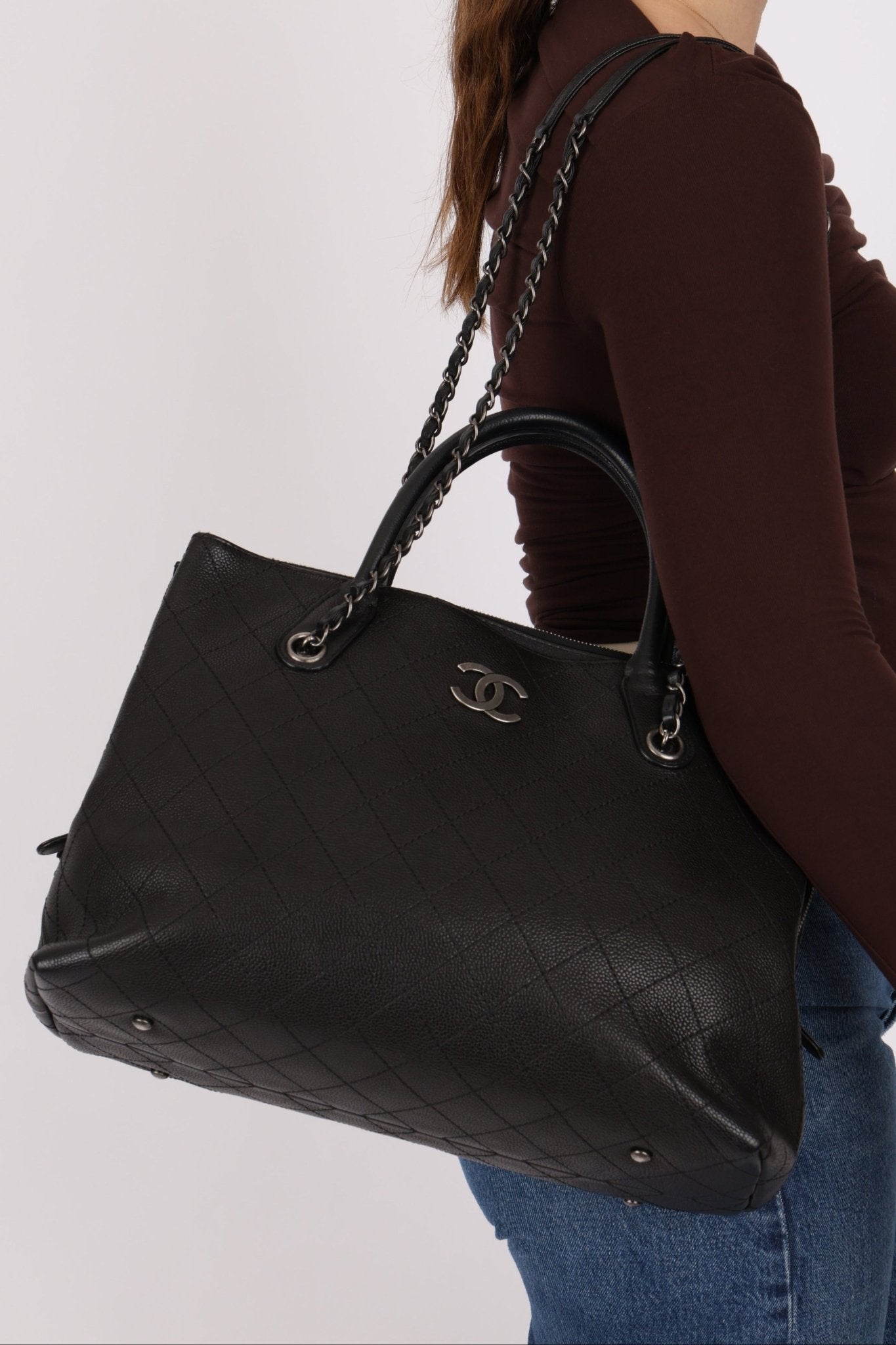 Chanel 2016 Grained Vegetal Calfskin Urban Shopping Tote - FashioNica