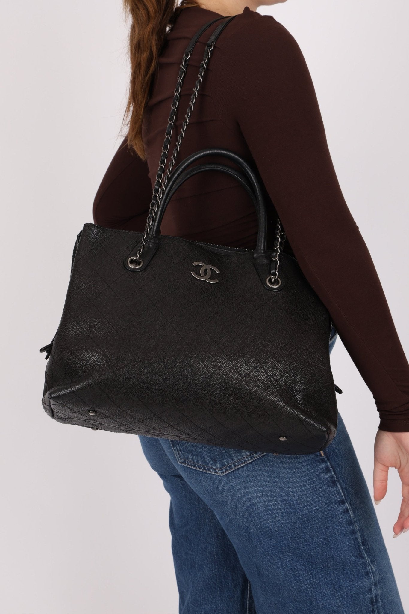 Chanel 2016 Grained Vegetal Calfskin Urban Shopping Tote - FashioNica
