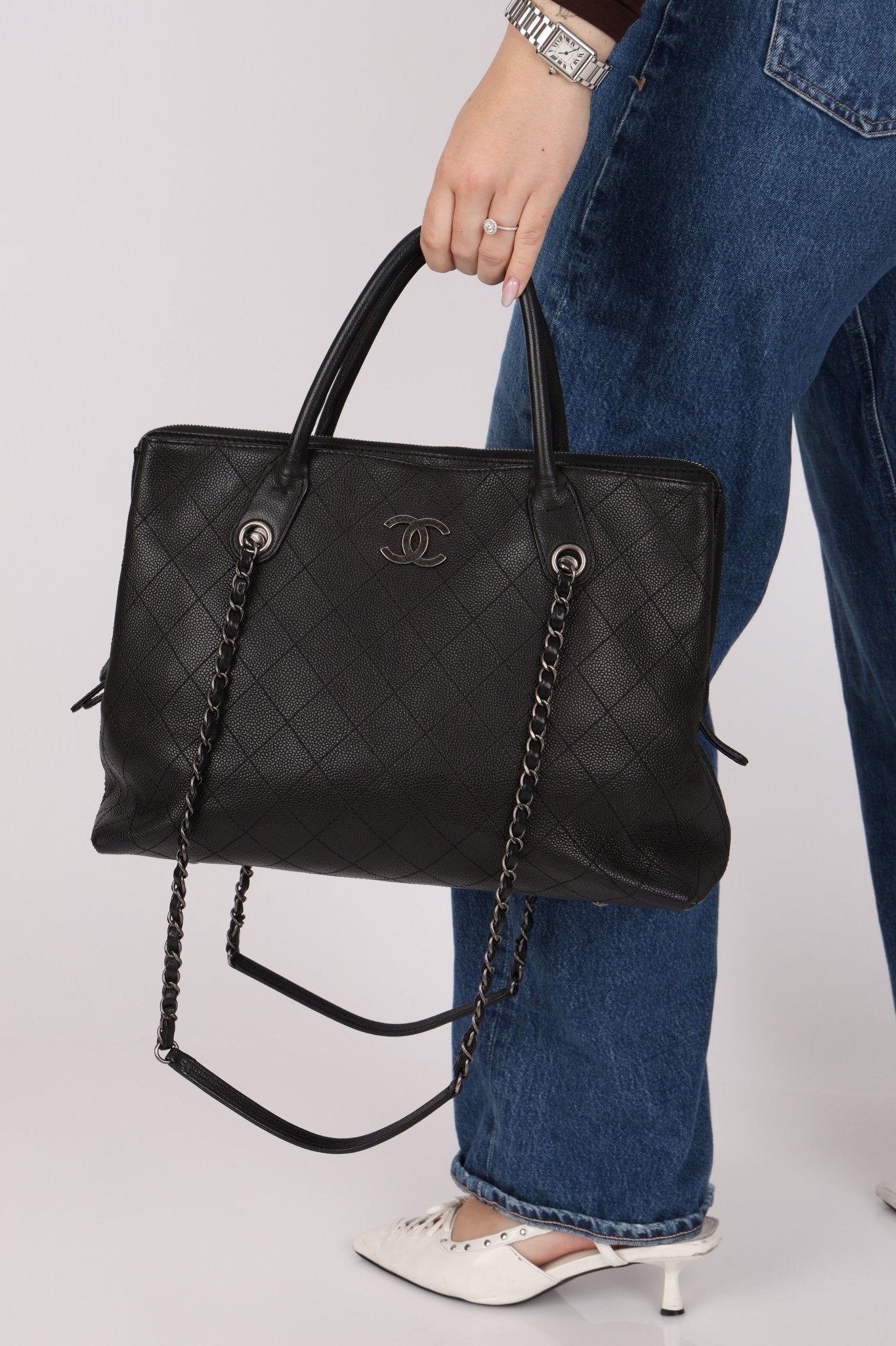 Chanel 2016 Grained Vegetal Calfskin Urban Shopping Tote - FashioNica