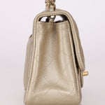Chanel 2016 Iridescent Caviar Champagne Mini Square Flap - FashioNica
