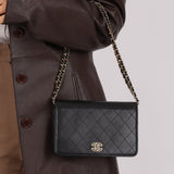 Chanel 2016 Lambskin Enamel CC Wallet on Chain - FashioNica