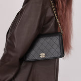 Chanel 2016 Lambskin Enamel CC Wallet on Chain - FashioNica