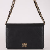 Chanel 2016 Lambskin Enamel CC Wallet on Chain - FashioNica