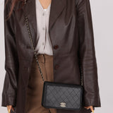 Chanel 2016 Lambskin Enamel CC Wallet on Chain - FashioNica