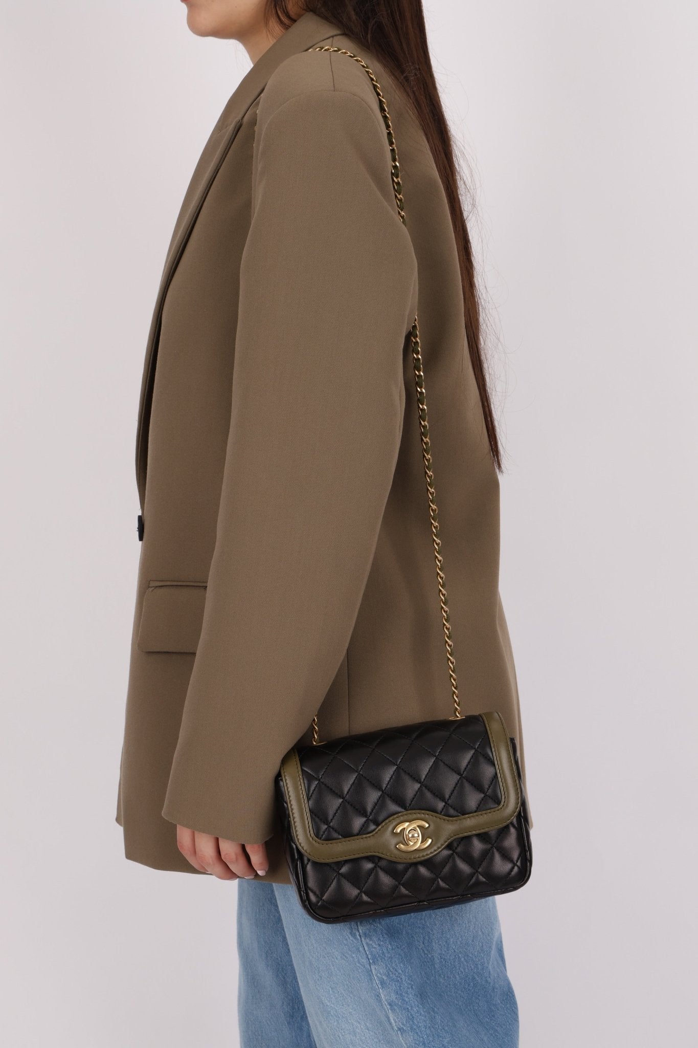 Chanel 2016 Lambskin Quilted Mini Two Tone Day Flap Bag - FashioNica