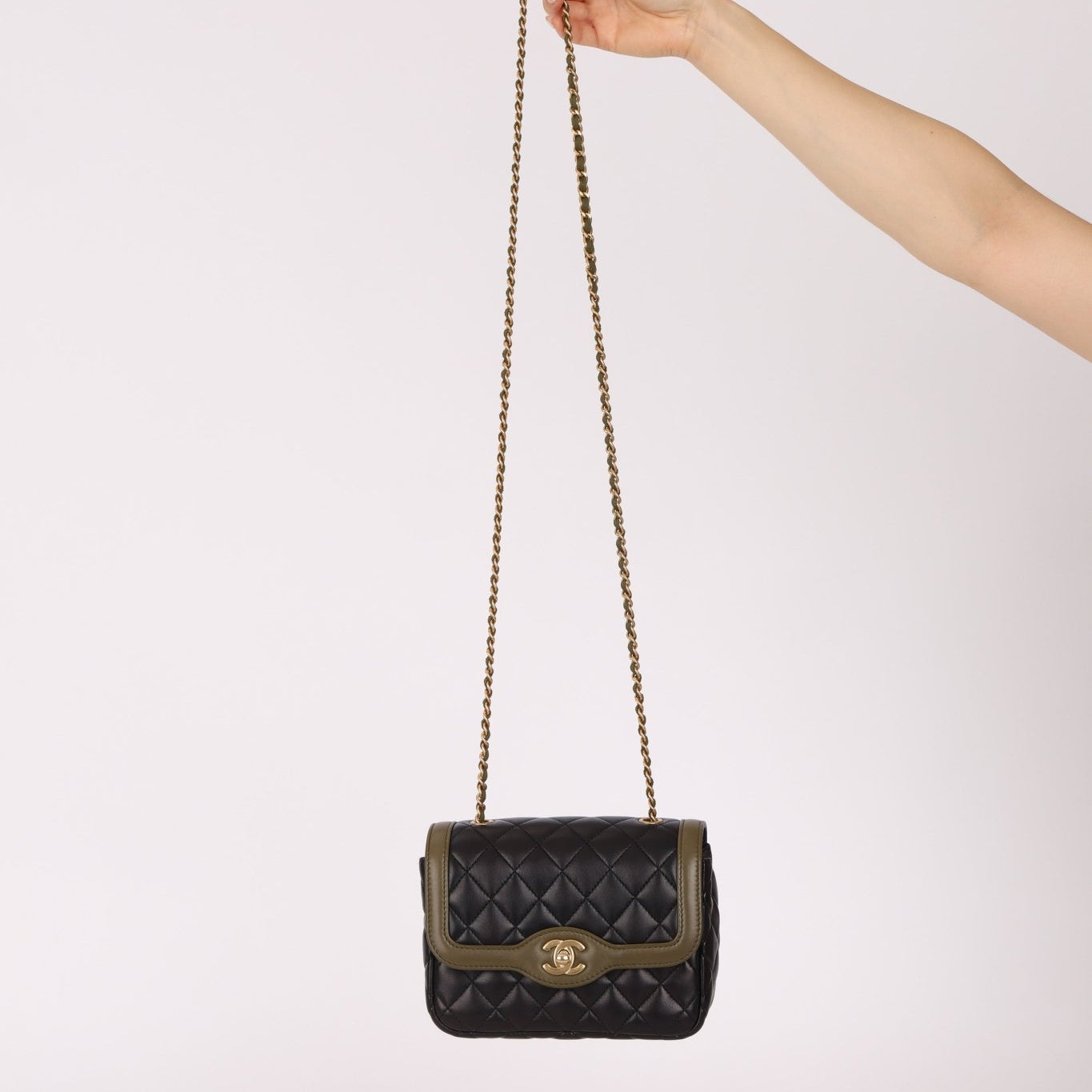 Chanel 2016 Lambskin Quilted Mini Two Tone Day Flap Bag - FashioNica