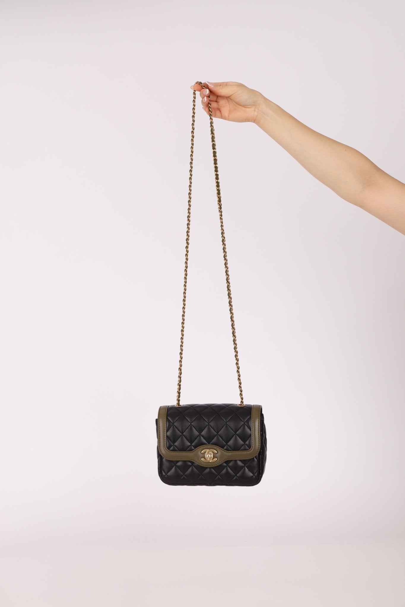 Chanel 2016 Lambskin Quilted Mini Two Tone Day Flap Bag - FashioNica