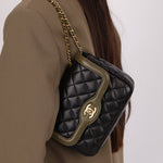 Chanel 2016 Lambskin Quilted Mini Two Tone Day Flap Bag - FashioNica