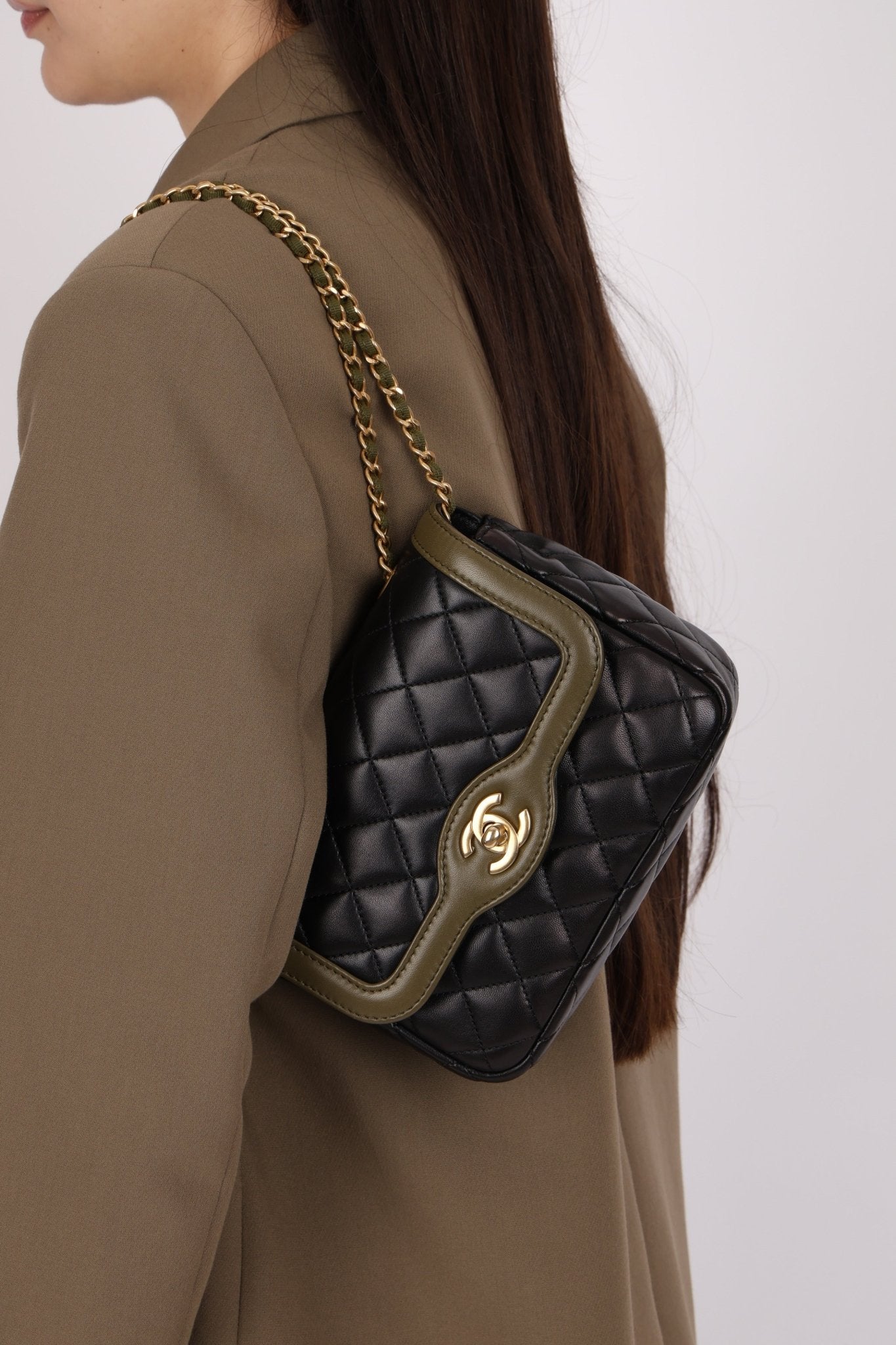 Chanel 2016 Lambskin Quilted Mini Two Tone Day Flap Bag - FashioNica