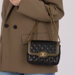 Chanel 2016 Lambskin Quilted Mini Two Tone Day Flap Bag - FashioNica