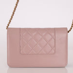 Chanel 2016 Mademoiselle Lilac Sheepskin Wallet on Chain - FashioNica