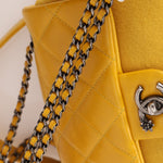 Chanel 2016 Paris - Salzburg Leather & Wool Bi Curvy Flap Bag - FashioNica