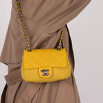 Chanel 2016 Paris - Salzburg Leather & Wool Bi Curvy Flap Bag - FashioNica